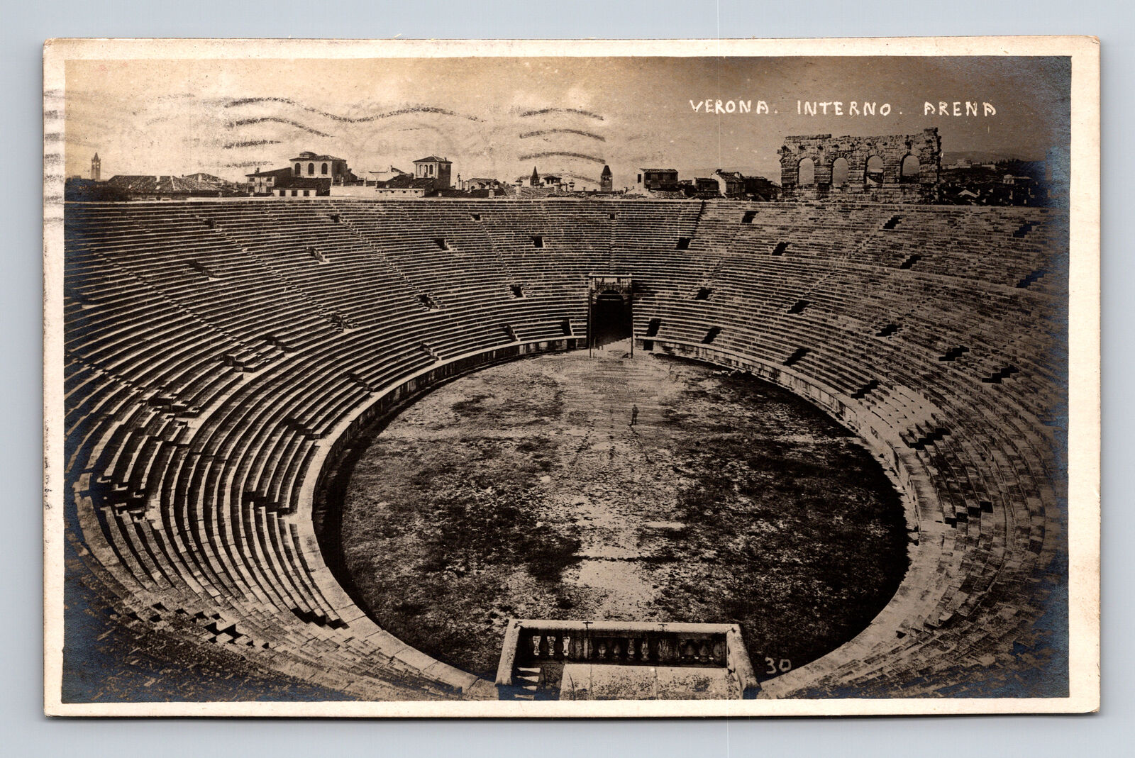 1922 RPPC Verona Arena Verona Italy Postcard