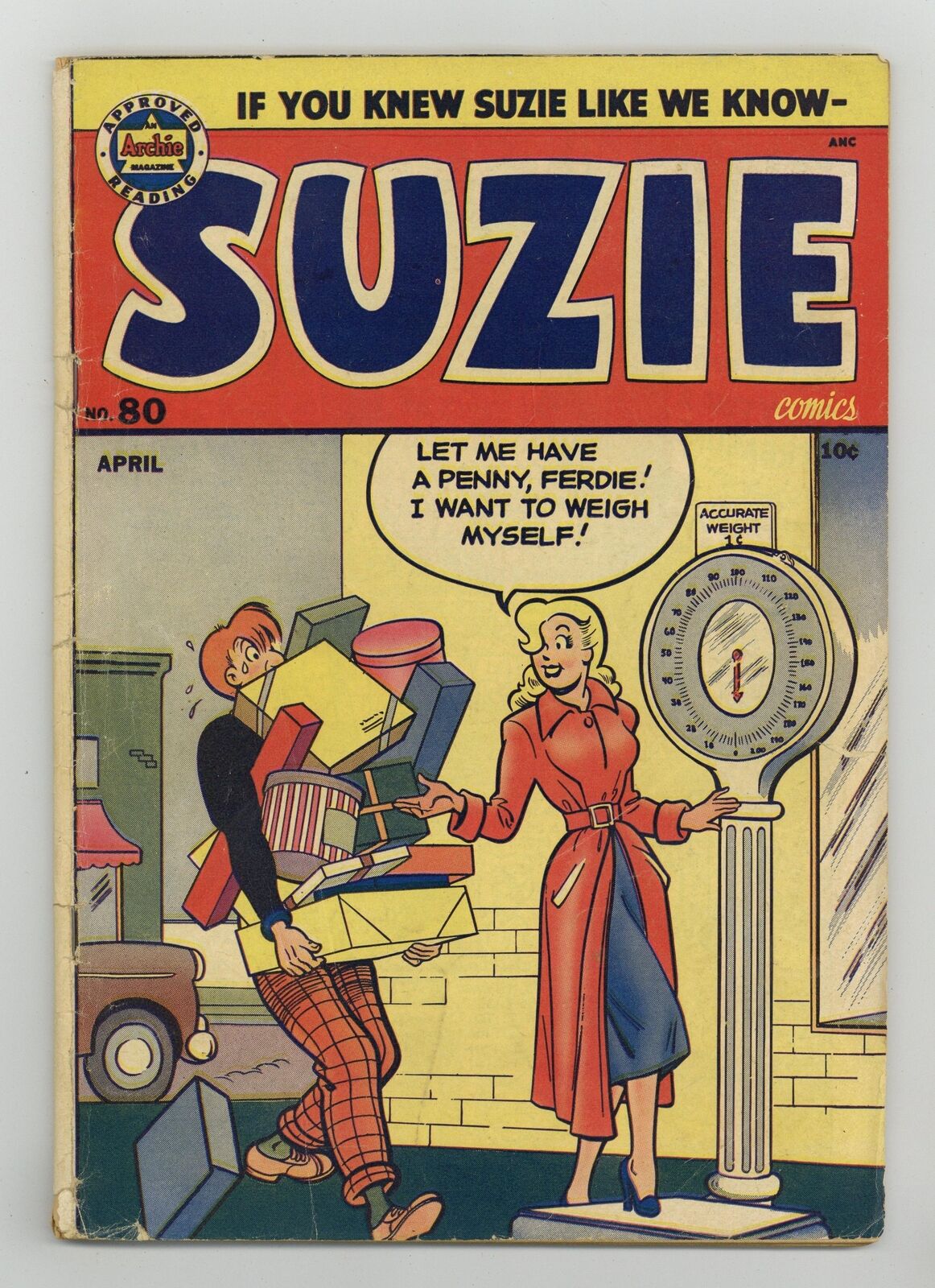 Suzie Comics #80 GD+ 2.5 1951