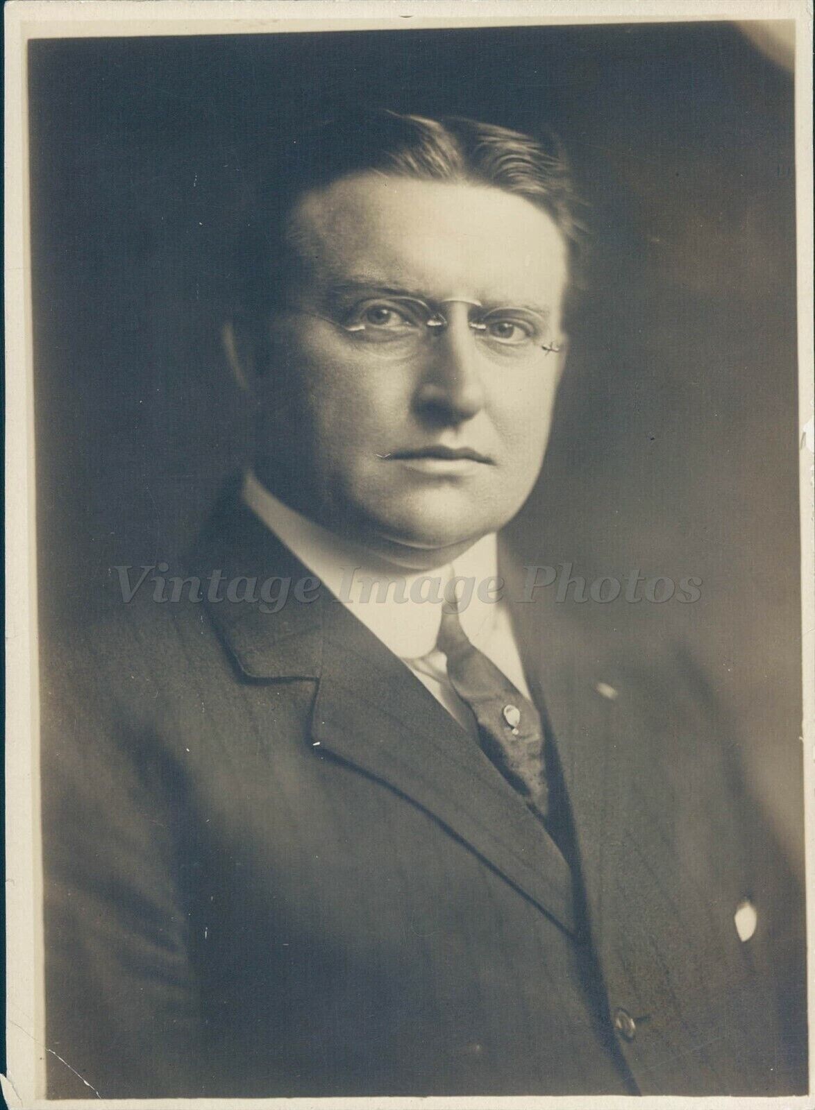 1918 Leon Fisher Vice President Equitable Business Man Image Vintage Press Photo