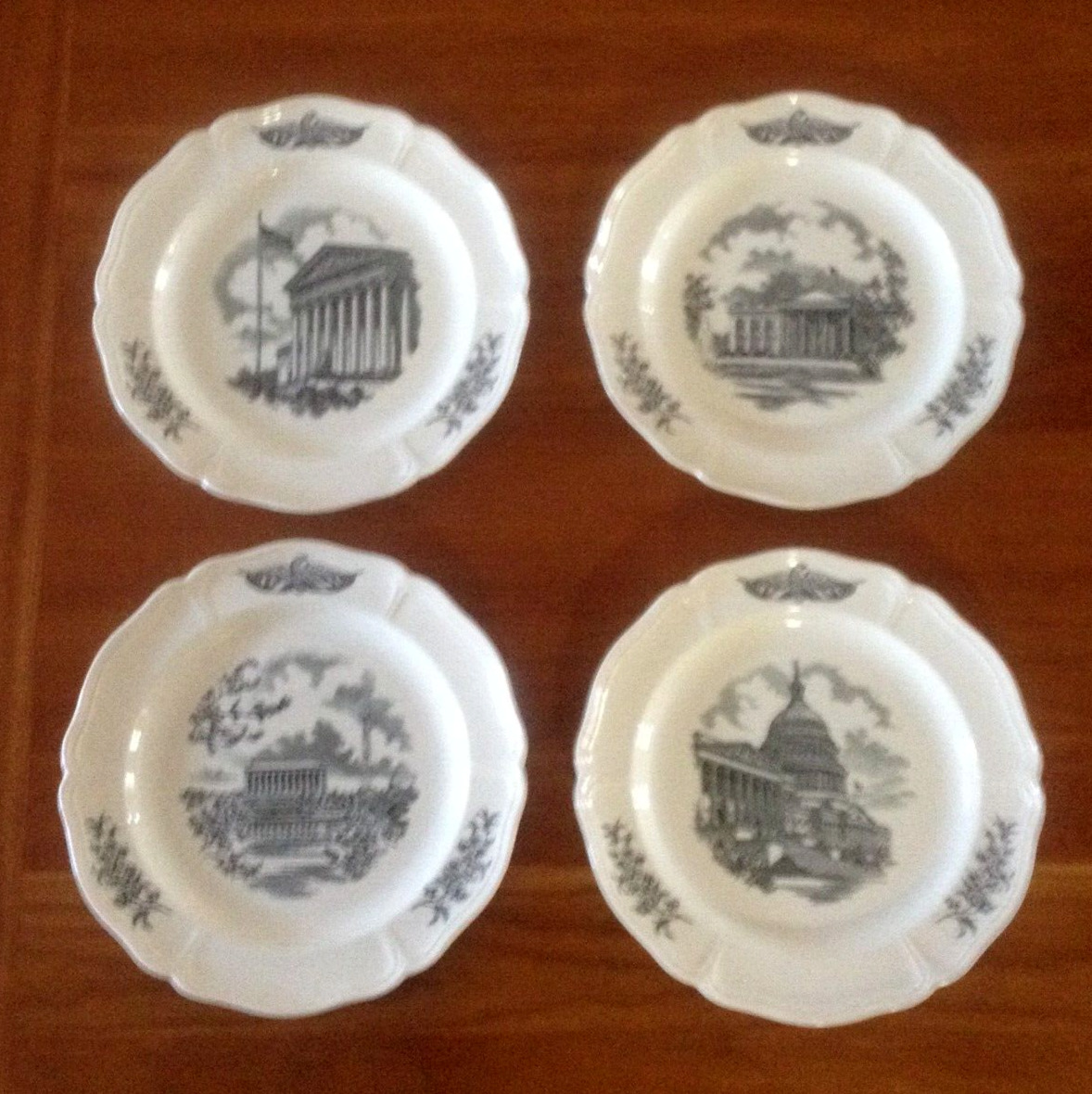 Wedgwood Collector\'s Plates THE FEDERAL CITY SERIES - Set of 4 - VERY NICE