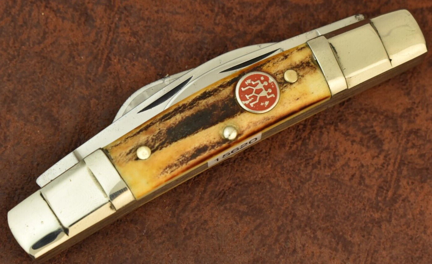 JA HENCKELS SOLINGEN GERMANY AWESOME STAG CONGRESS KNIFE NICE (15620)