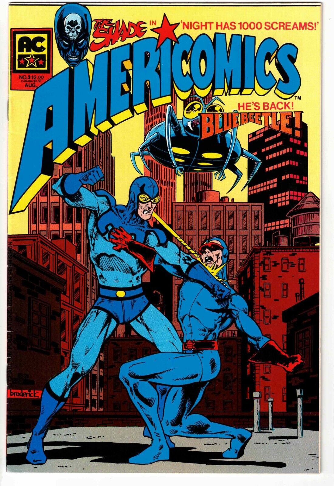 AMERICOMICS (AC) #3 1983 BLUE BEETLE BRONZE AGE NICE