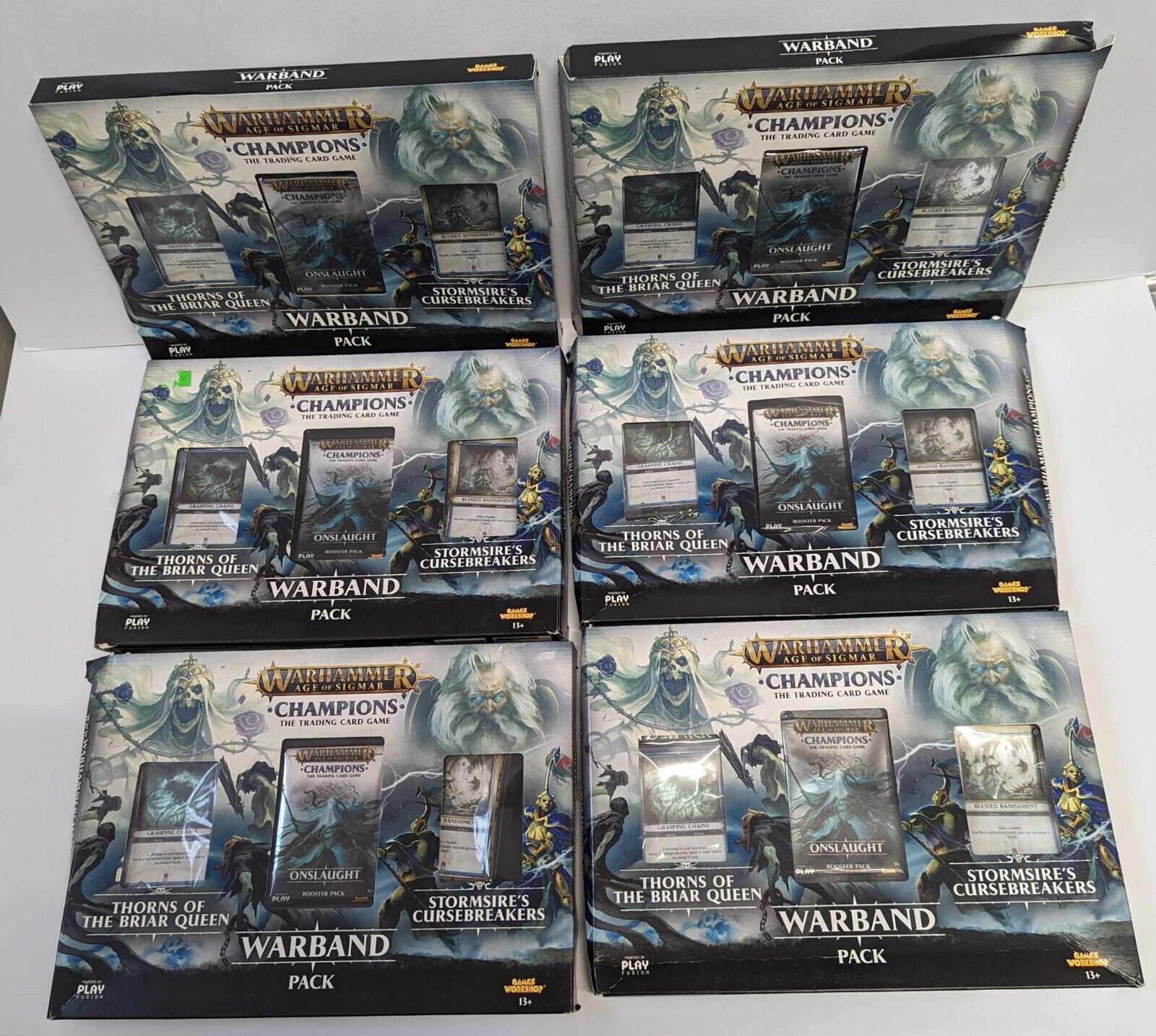 Warhammer Champions Card Game Warband Pack x6 Bundle
