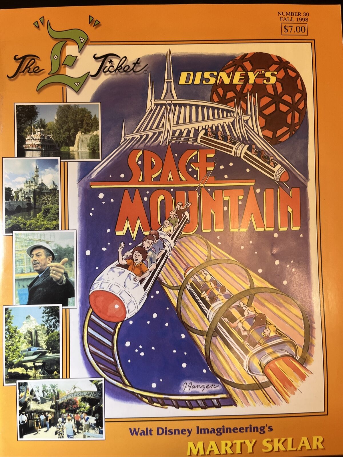 NEW & MINT  The  E Ticket Magazine Space Mountain Disneyland # 30 1998  RARE 