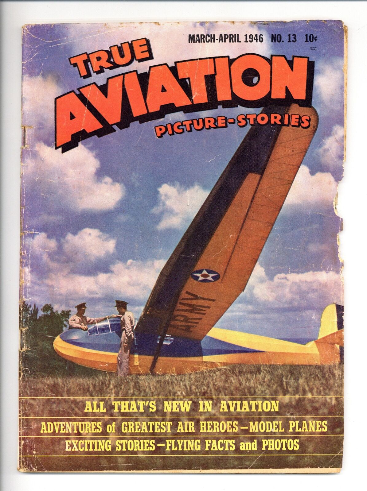 True Aviation Picture Stories #13 FR 1945 Low Grade