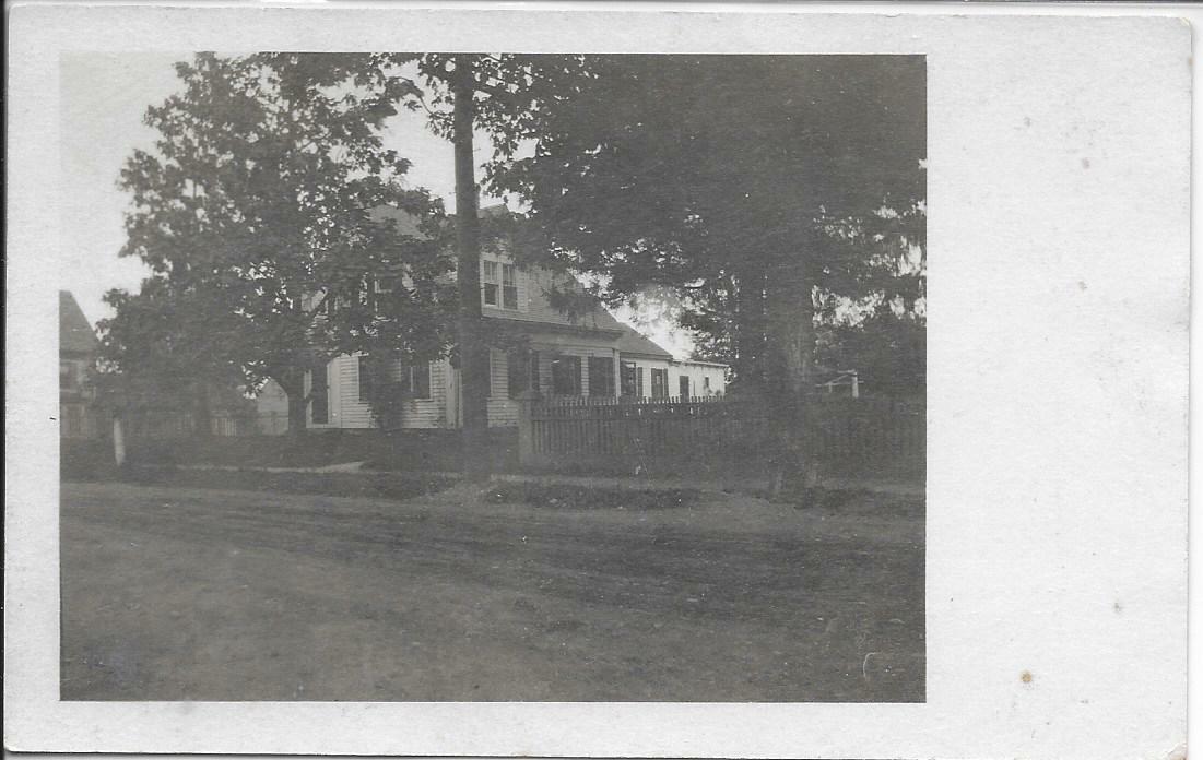 RPPC Saundersville, MA--Untitled View House Dirt Road (Grafton/Worcester) 1913