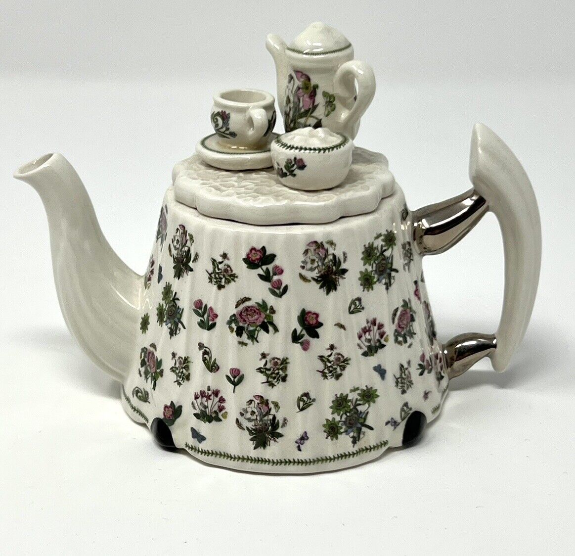 Vintage Portmeirion Floral Teapot Botanic Garden Paul Cardew | Cup Mug Flowers
