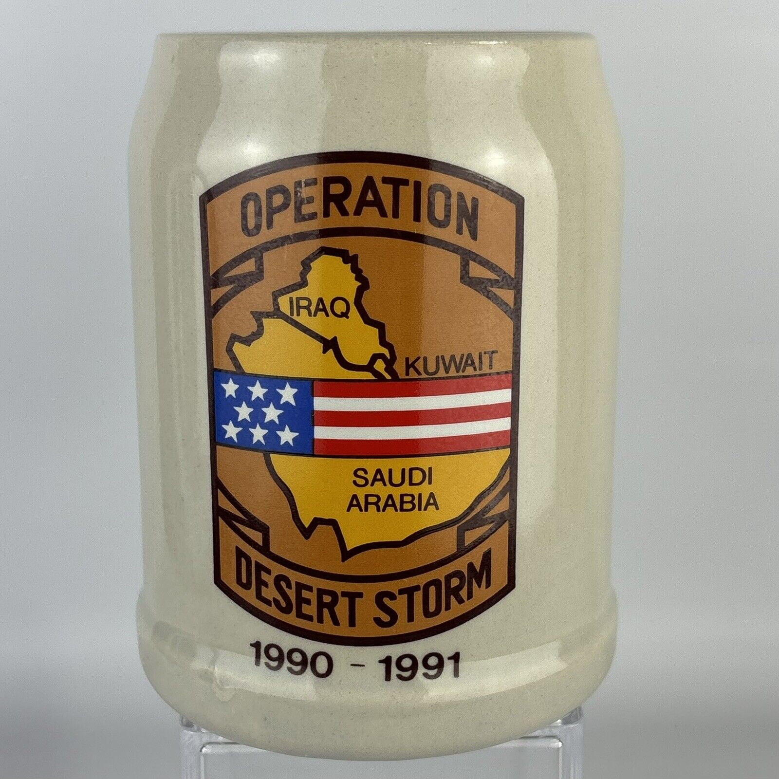The Gulf War 1990-1991 Operation Desert Storm Made In W. Germany Beer Stein/Mug