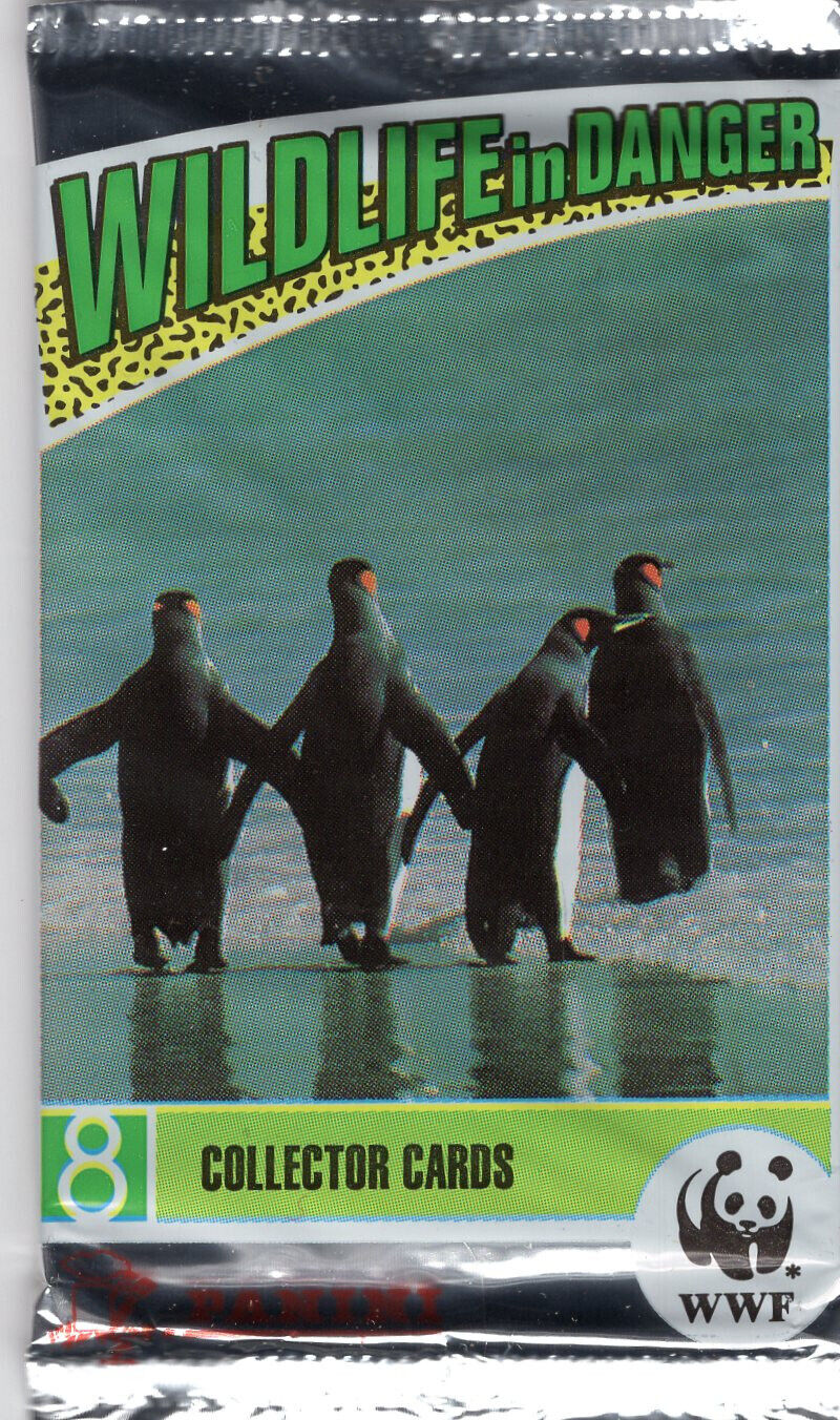 20 packs WWF Wildlife in Danger Collector Cards 8 Card Pack
