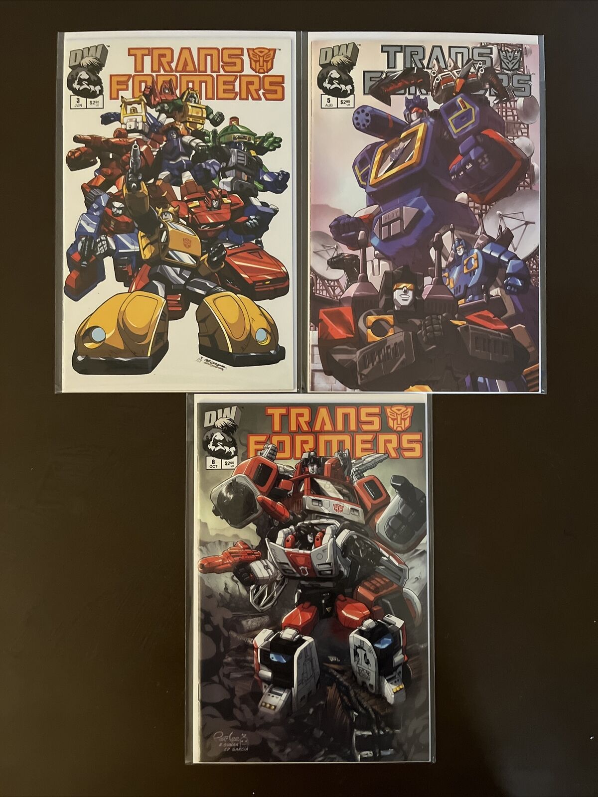 Transformers: Generation 1 #3 #5 #6 Dreamwave Lot 3 Issues 2002 Variant NM-