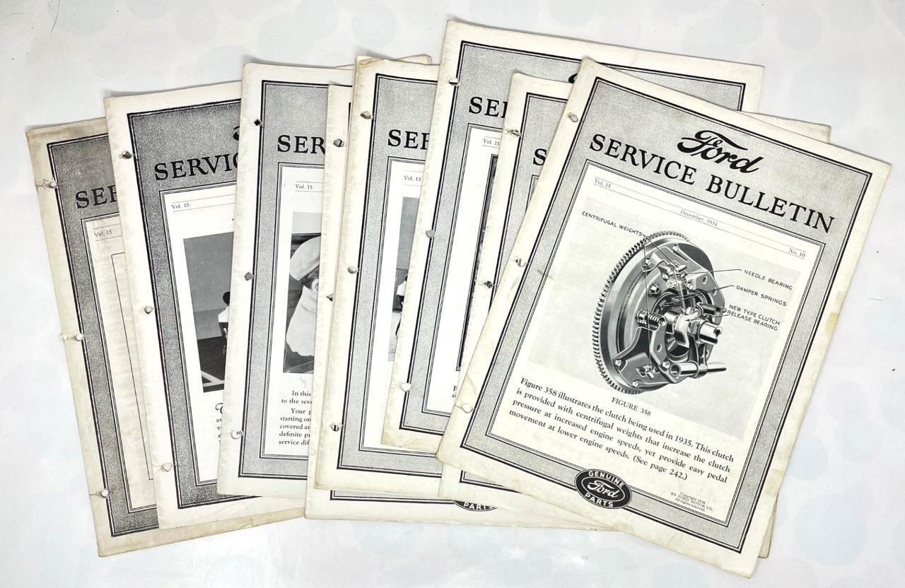 FORD Service Bulletins  ORIGINAL Lot 9 out of 10 Issues 1934