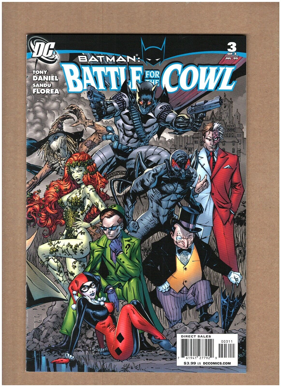Batman: Battle for the Cowl #3 DC 2009 Harley Quinn 1st Damian as Robin NM- 9.2
