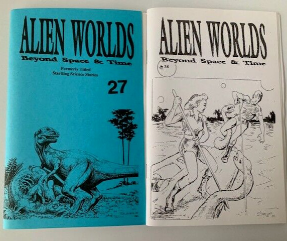 Alien Worlds Beyond Space and Time Startling Science Stories  # 27 & # 36 Rare