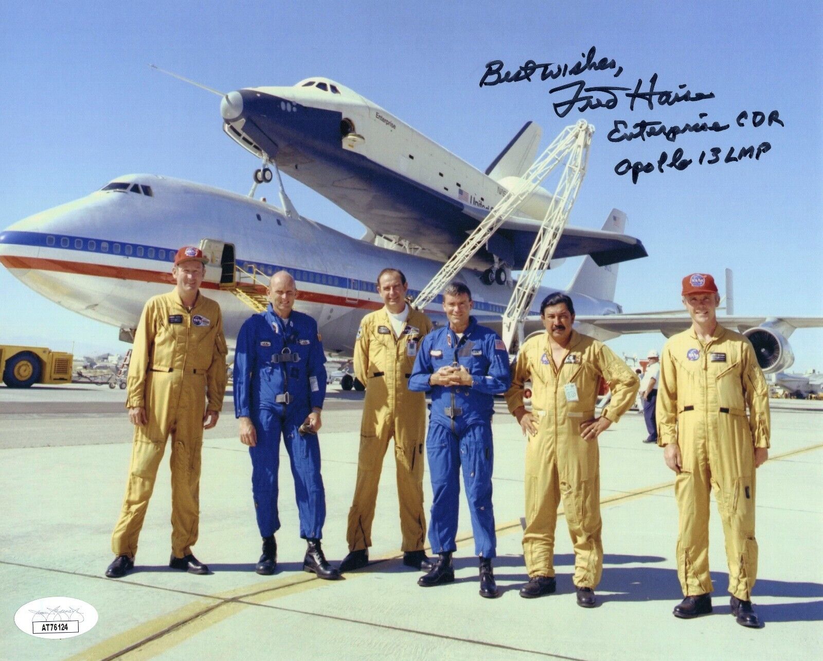 Fred Haise signed 8x10 NASA Astronaut Apollo 13 autographed    JSA COA