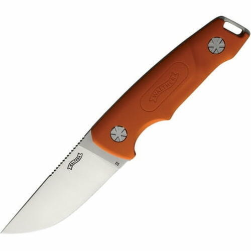 Walther 5.0862-US HBF1 3.31  Blade Orange Handle Fixed Knife