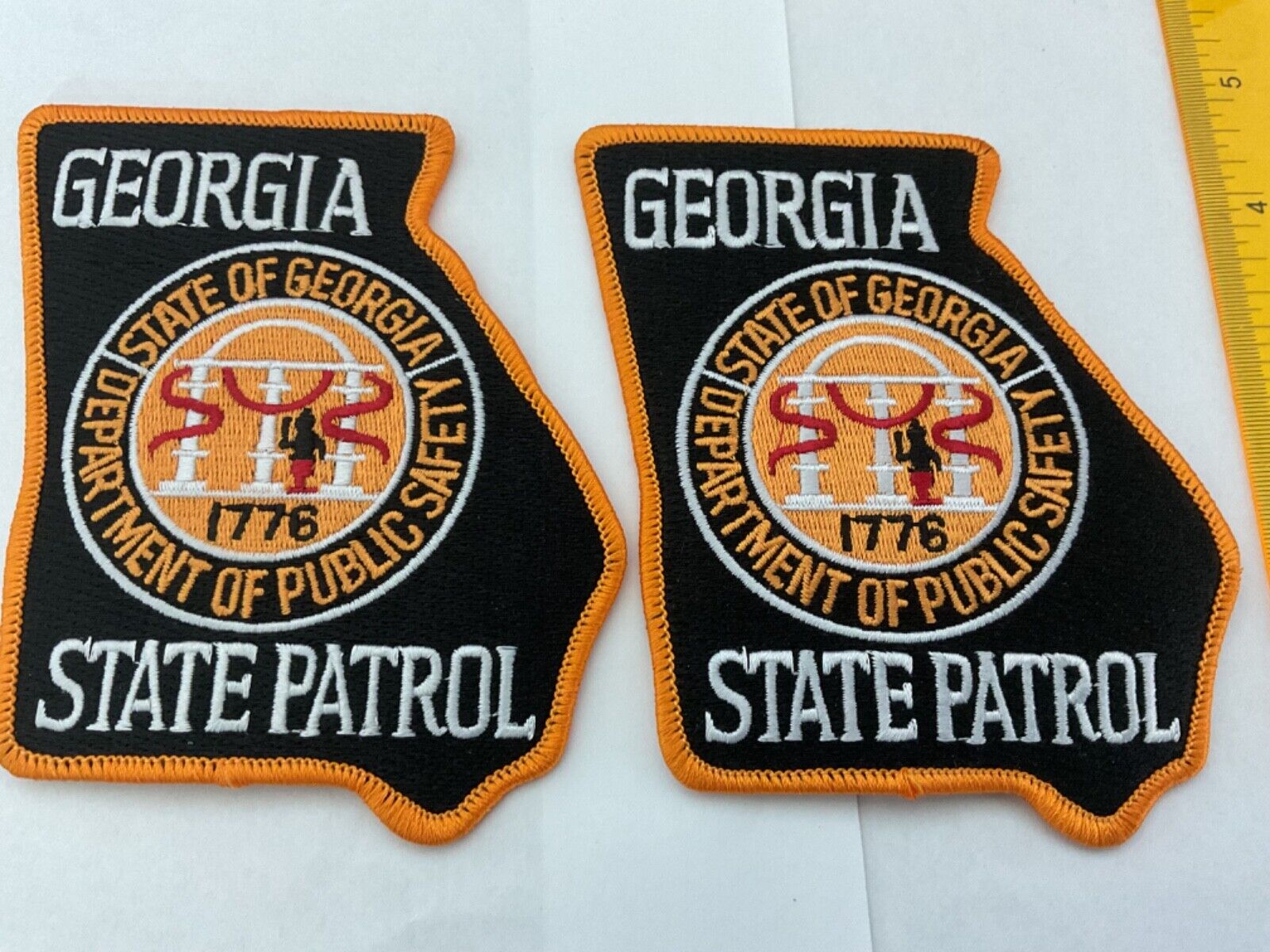 Georgia State Patrol collectable Patch Set 2 pieces