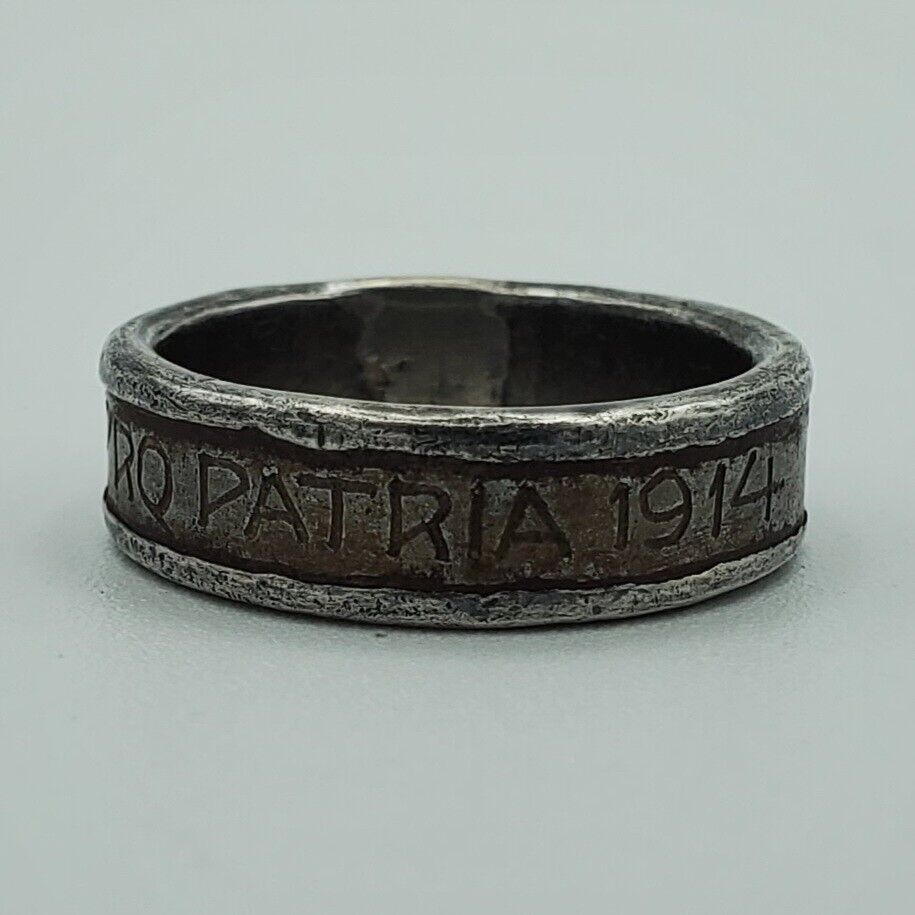 WW1 Austria Germany 1914 KUK Pro Patria Patreotic ring war old motherland metal