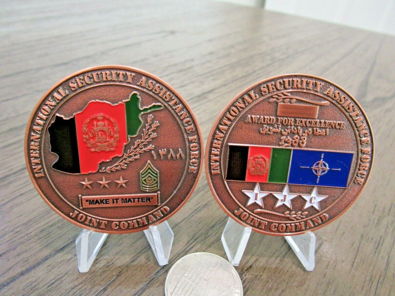  International Security Assistance Force Joint Command ISAF GWOT Challenge Coin