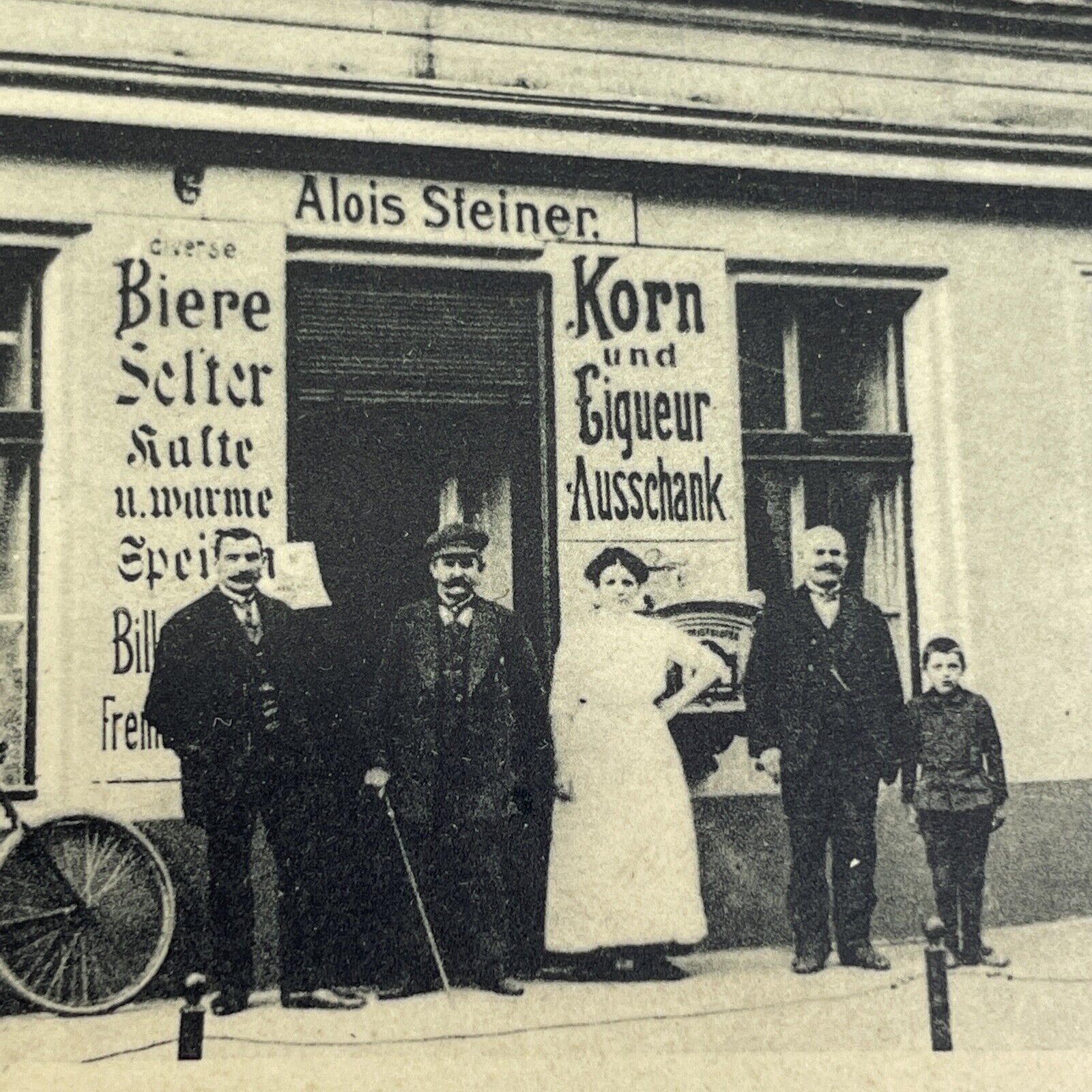Antique 1913 Alois Steiner Family Restaurant Breslau RPCC Photo Postcard PC434