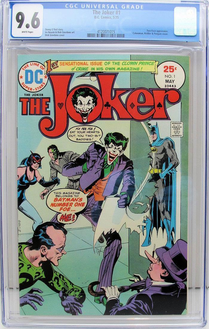 Joker #1, CGC 9.6 DC, 1st solo titled Joker Series