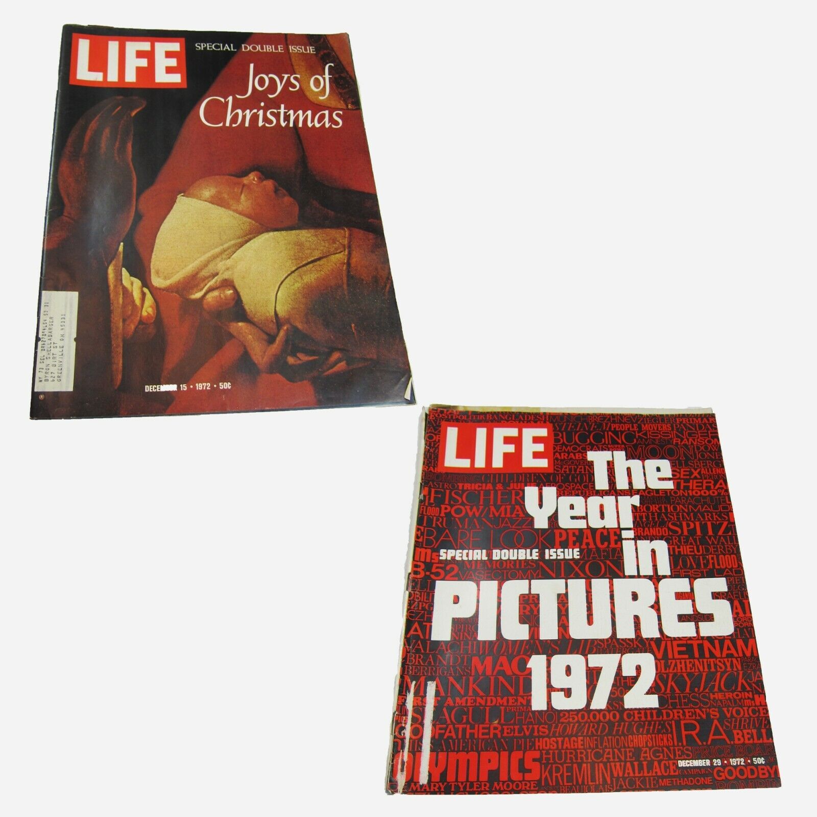Life Magazine December 1972 Joys of Christmas & Year in Pictures Double Issues
