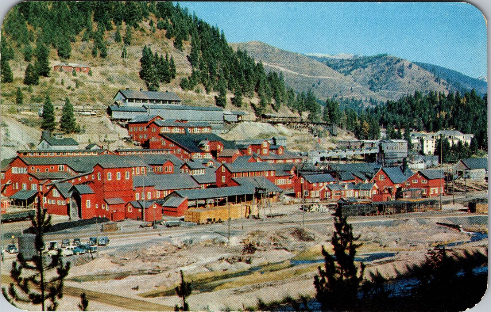 Mullan ID-Idaho, The Morning Mine, Scenic View, Vintage Postcard