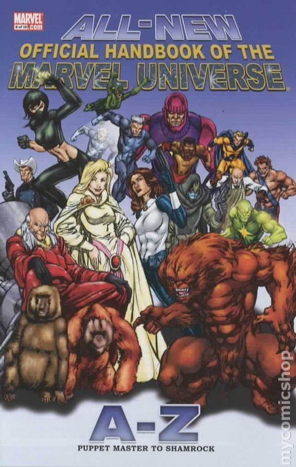 All New Official Handbook Marvel Universe A-Z #9 VG 2006 Stock Image Low Grade