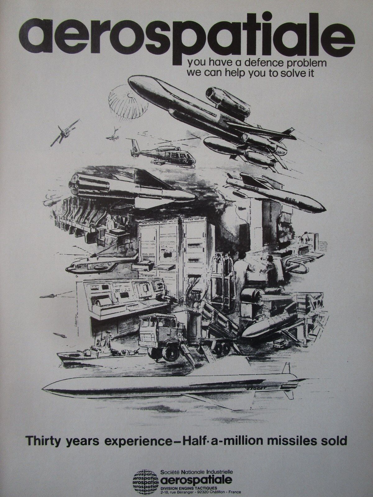 4/1982 PUB AEROSPACE TACTICAL CRAFT MISSILES EXOCET TARGET C22 AS 30L AD