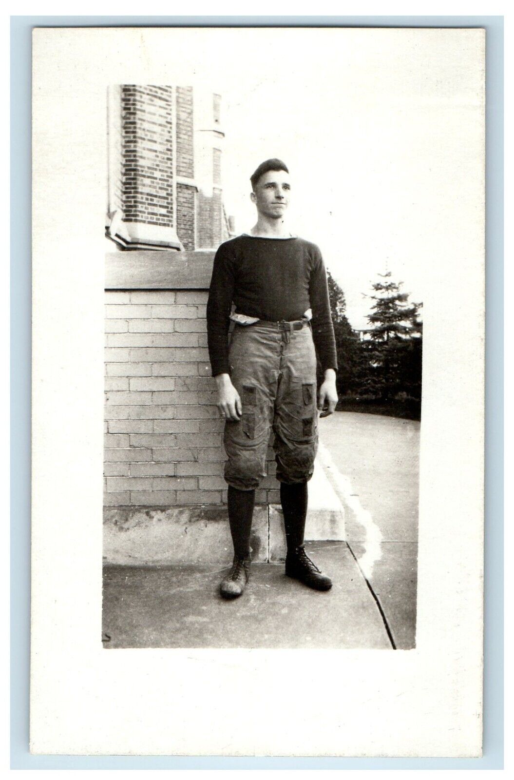 c1910\'s College Athletic Player Bronxville New York NY RPPC Photo Postcard