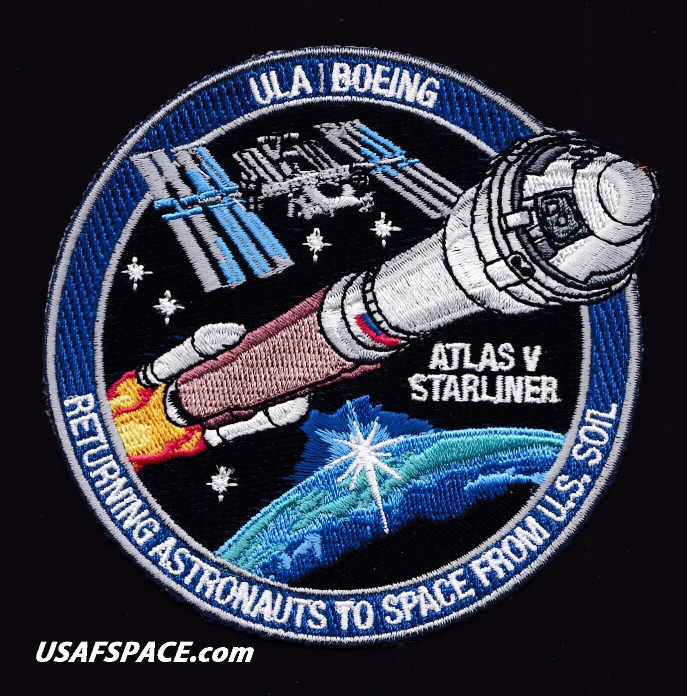 Authentic ULA - BOEING STARLINER - ATLAS V Launch - NASA ISS USA SPACE PATCH 