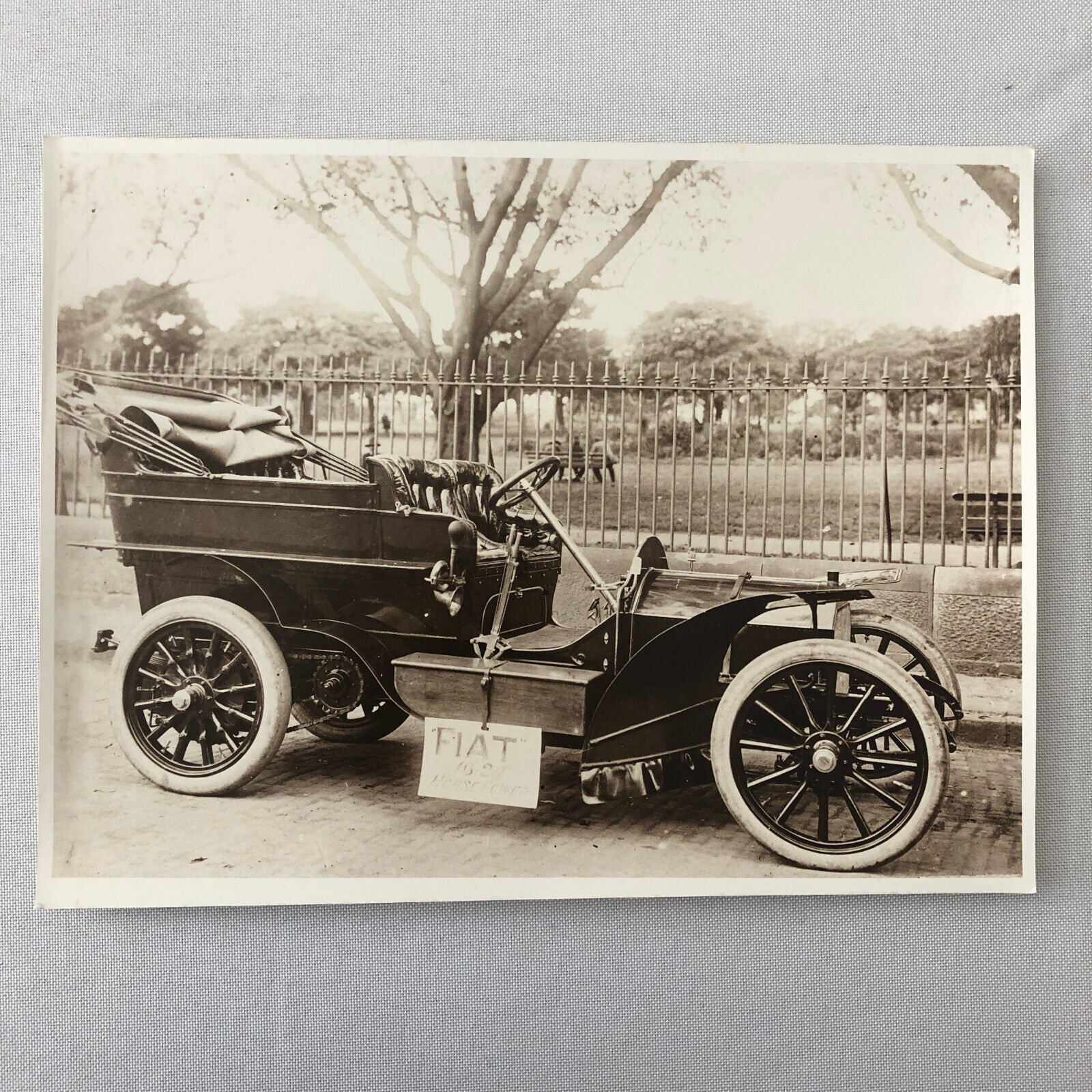 Antique Fiat Car Automobile Photo Photograph Print 