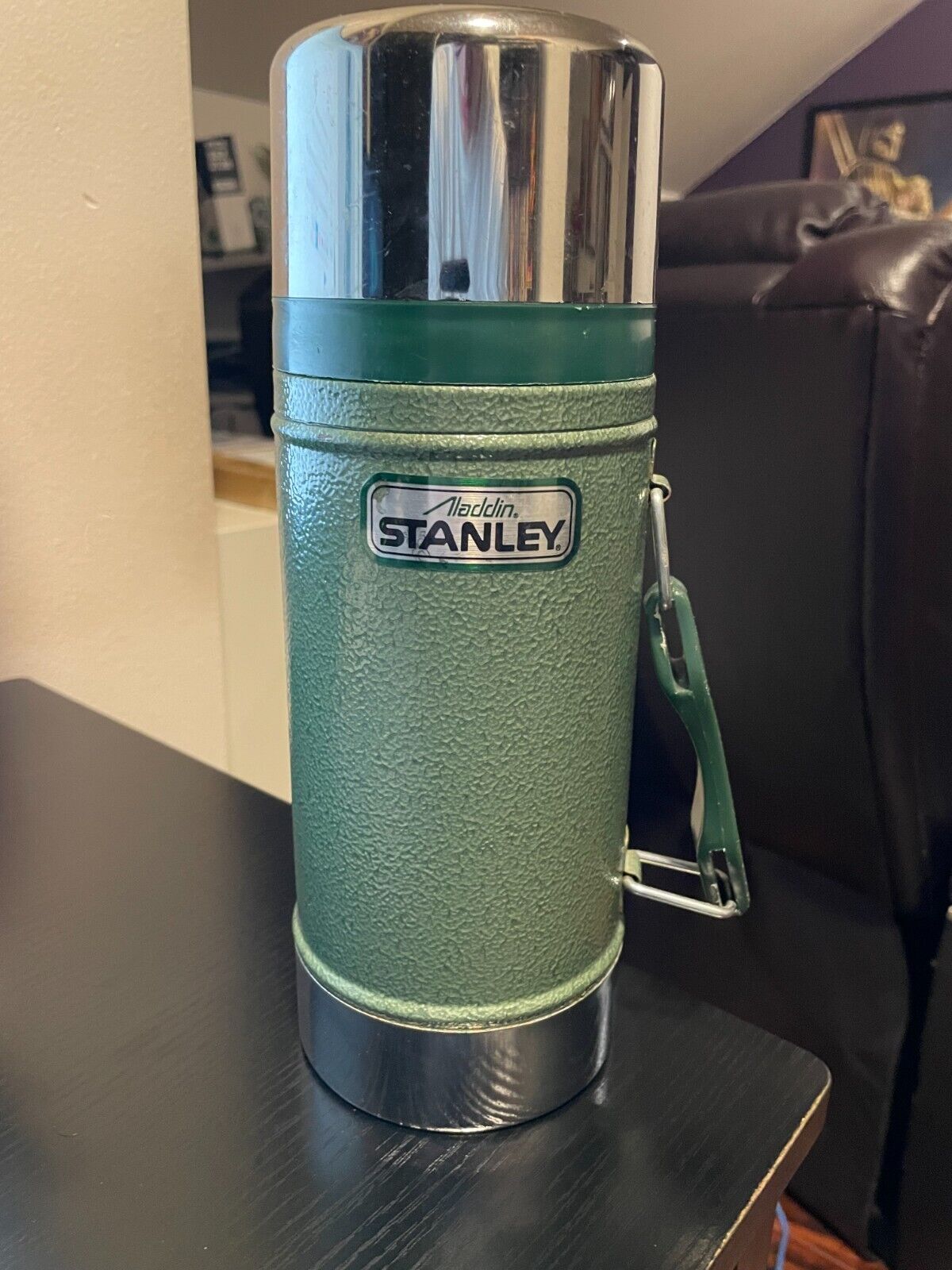 Stanley Vintage Wide Mouth Green Vacuum Bottle 24oz Alladin Thermos