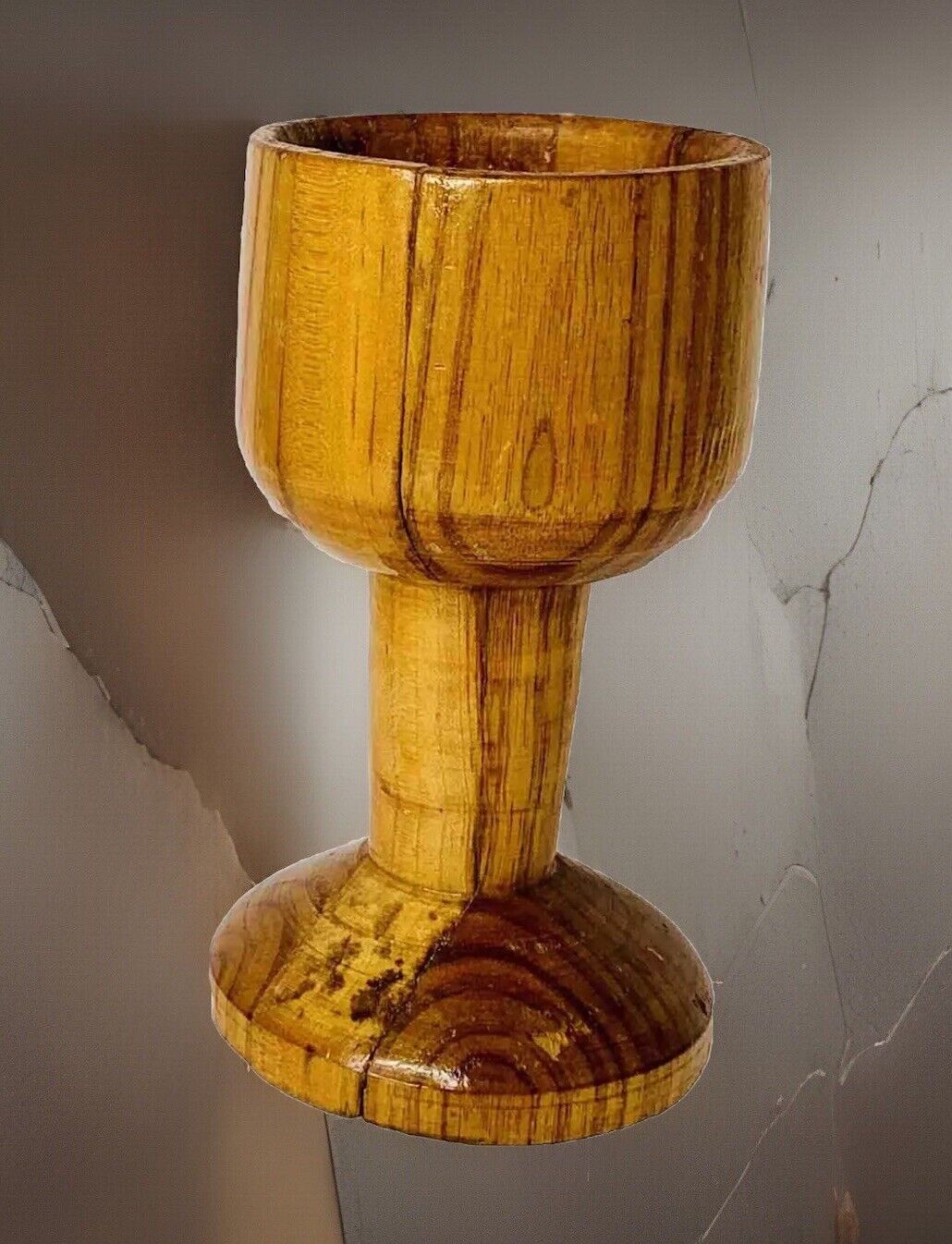 Vintage Goblet Danish Modern Turned Wood Mid Century Modern MCM Collectible