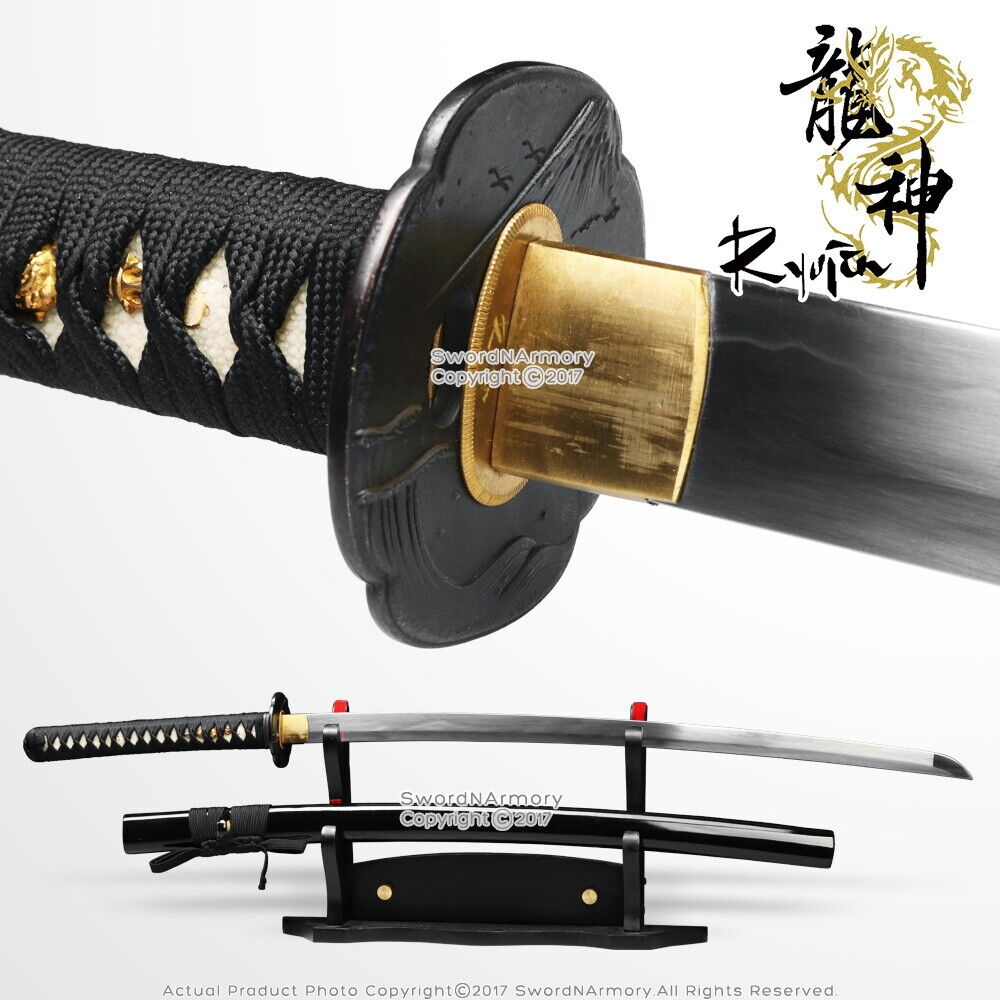 Unsharpened Practice Training Katana Iaido Iaito Samurai Sword DH Spring Steel