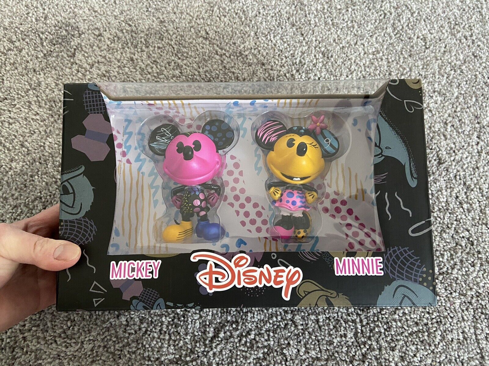 Next Level Mickey & Minnie Mouse Die Cast Figures 4” New