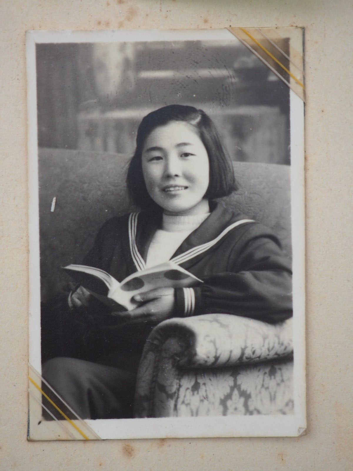 Vintage photo 1950s, Japanese girl, Ey8443