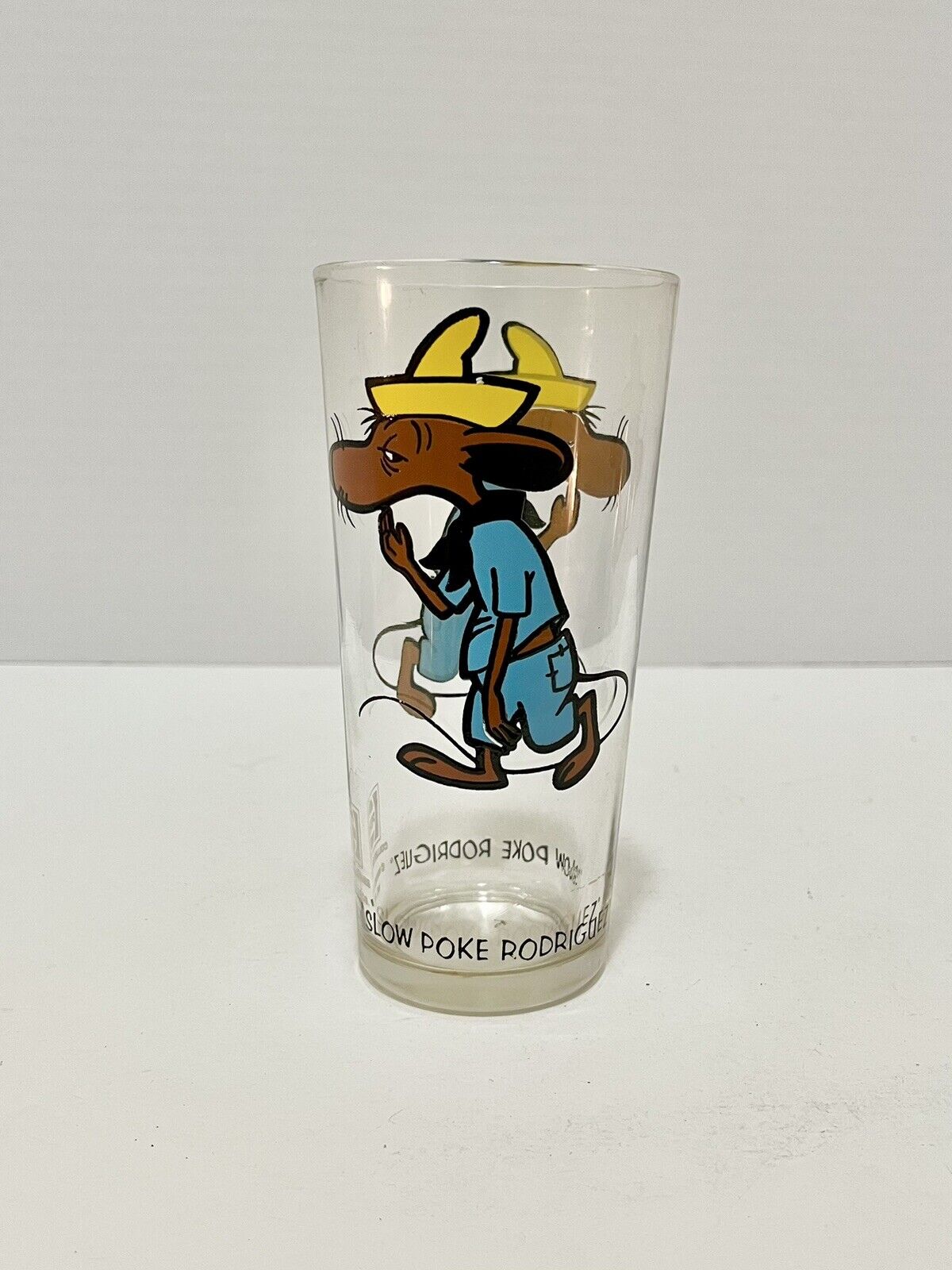 Vintage 1973 Pepsi Collector Series Glass Cup Slow Poke Rodriguez Looney Tunes