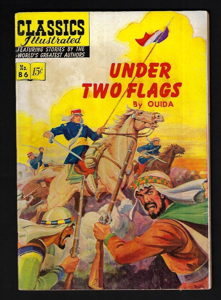 Classics Illustrated #86, Under Two Flags, HRN 87, 1st Print - Very Fine