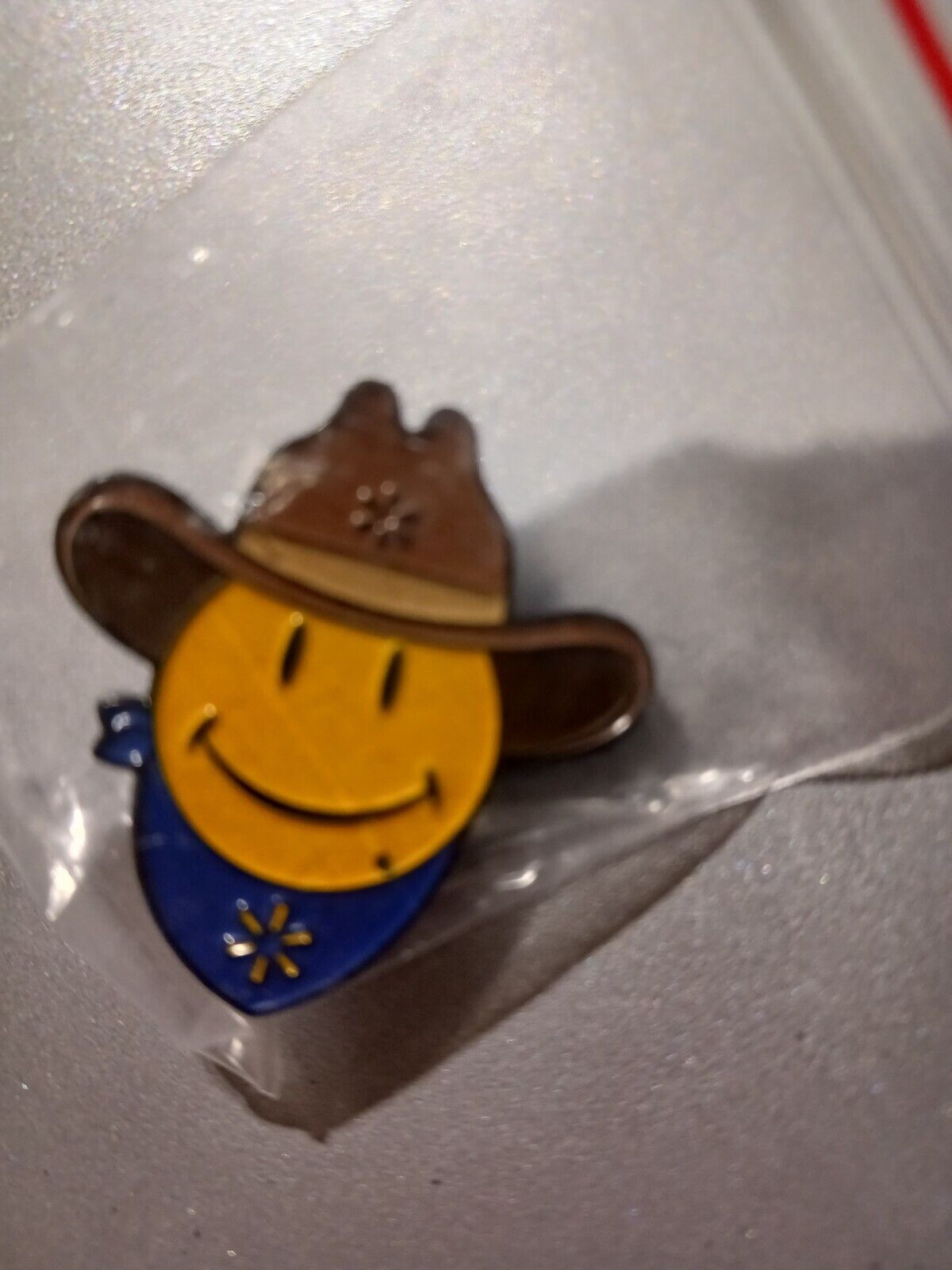Walmart Lapel 2022 Rare Cowboy Pin Spark Wal-mart Pinback New