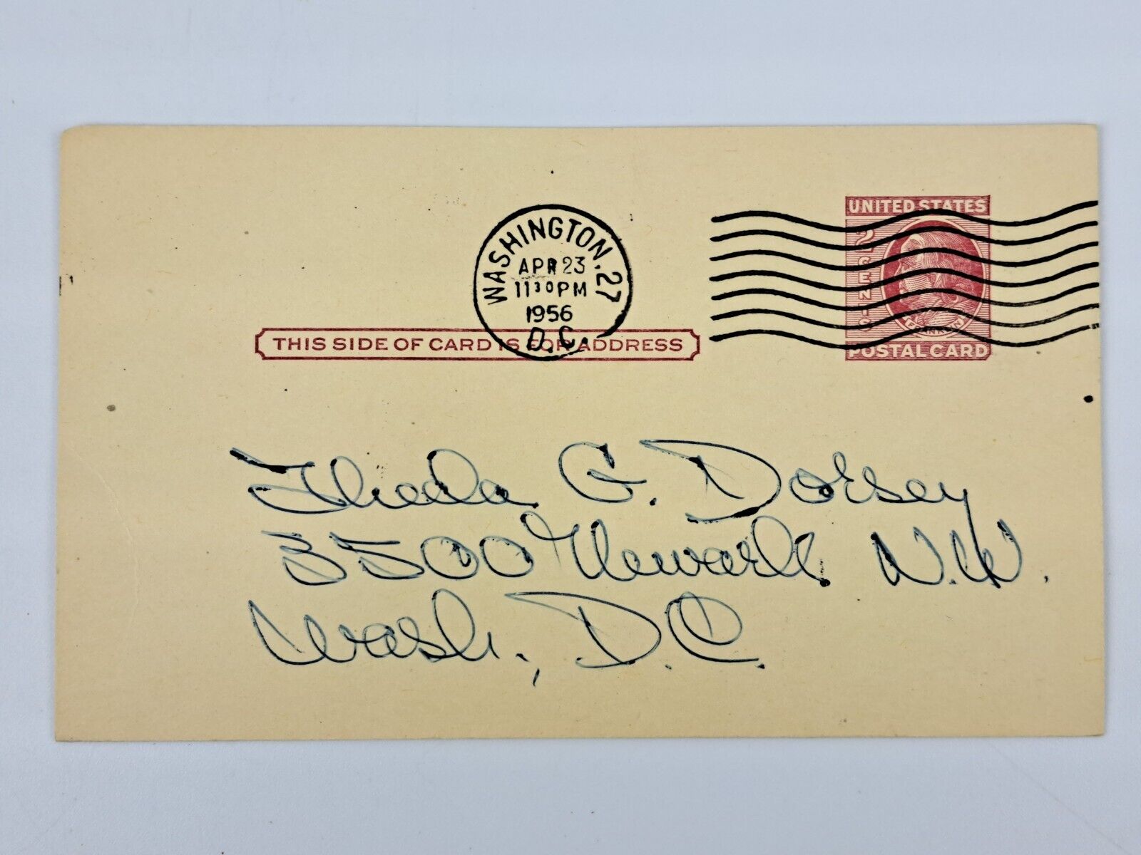 1956 Postcard from Packard Dealer, Covington Motor Co. in Bethesda Maryland