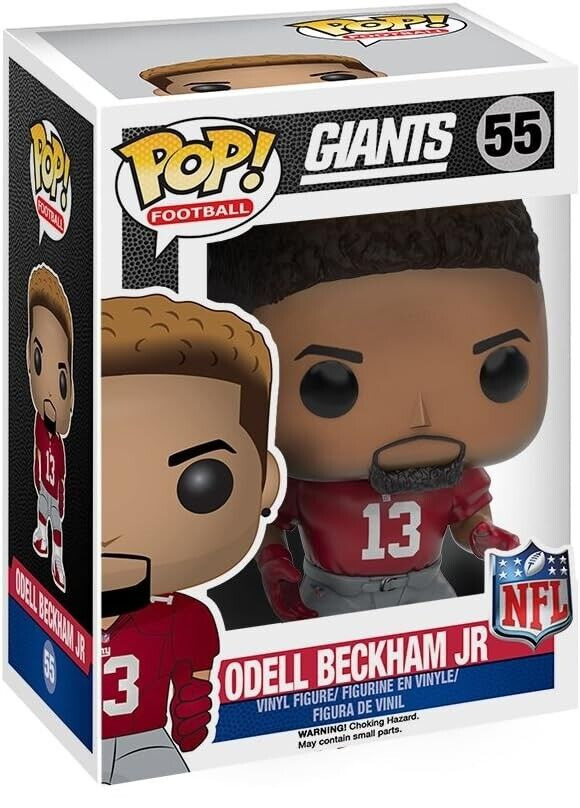Funko Pop NFL New York Giants Odell Beckham Jr OBJ Figure w/ Protector