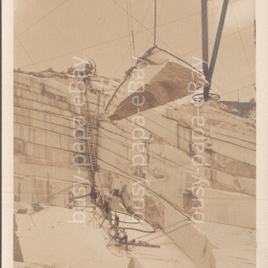 1920s RPPC Quarry Scene Wetmore & Morse Granite Company Barre Vermont Postcard