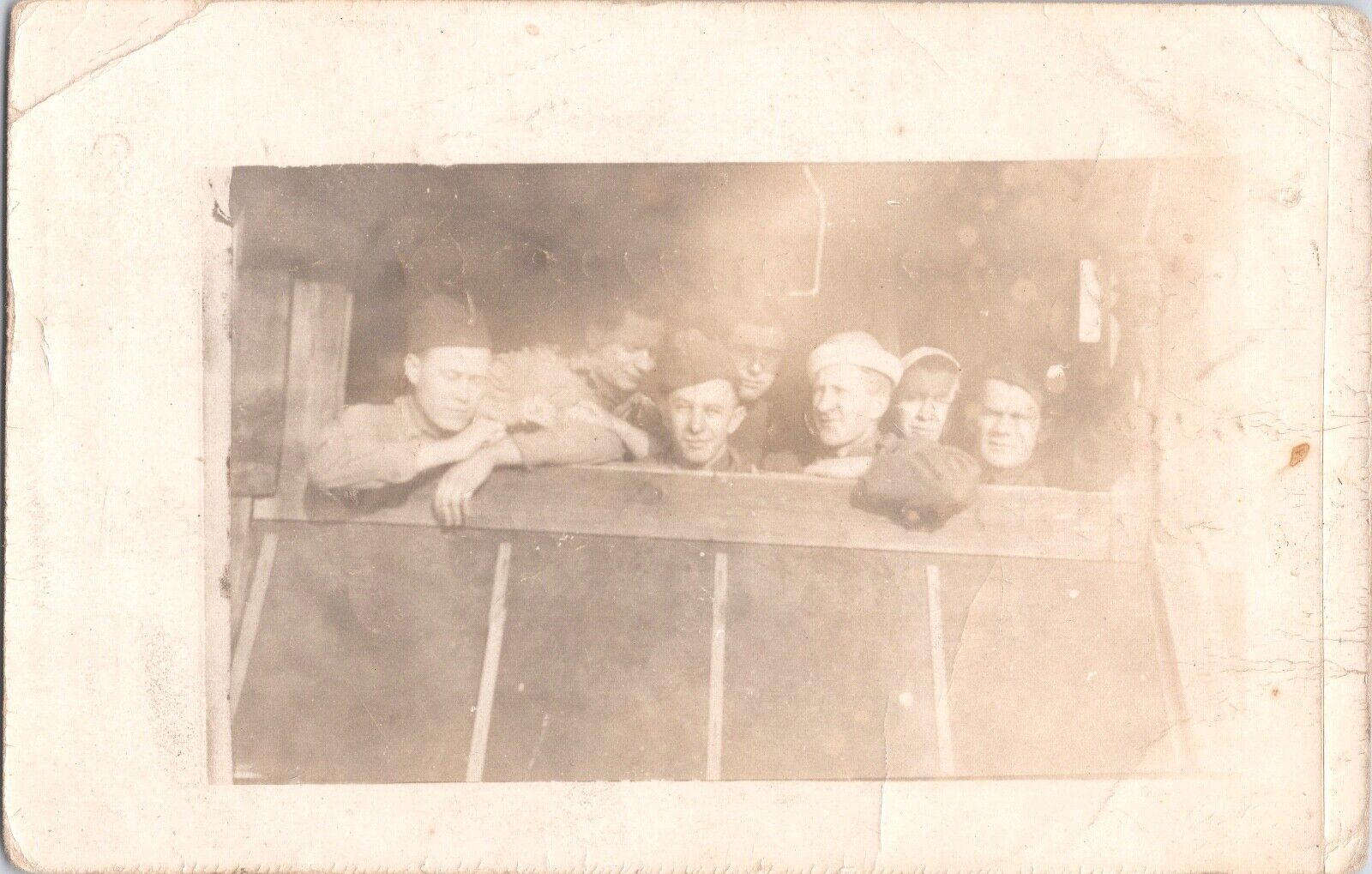 RPPC WWI Era US Doughboy Soldiers Group Photo France *2