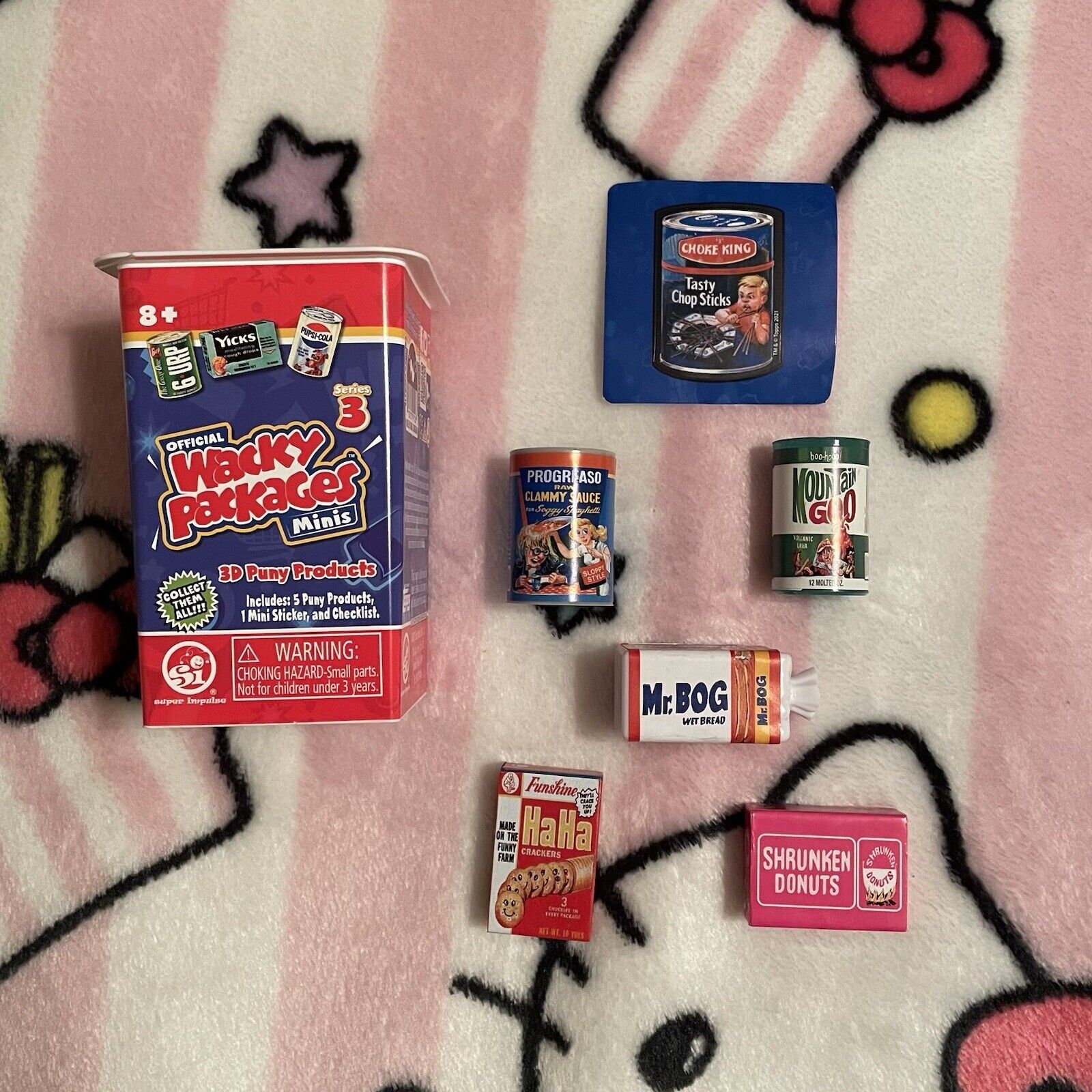 Lot of 5 Minis from Series 3 Wacky Packages