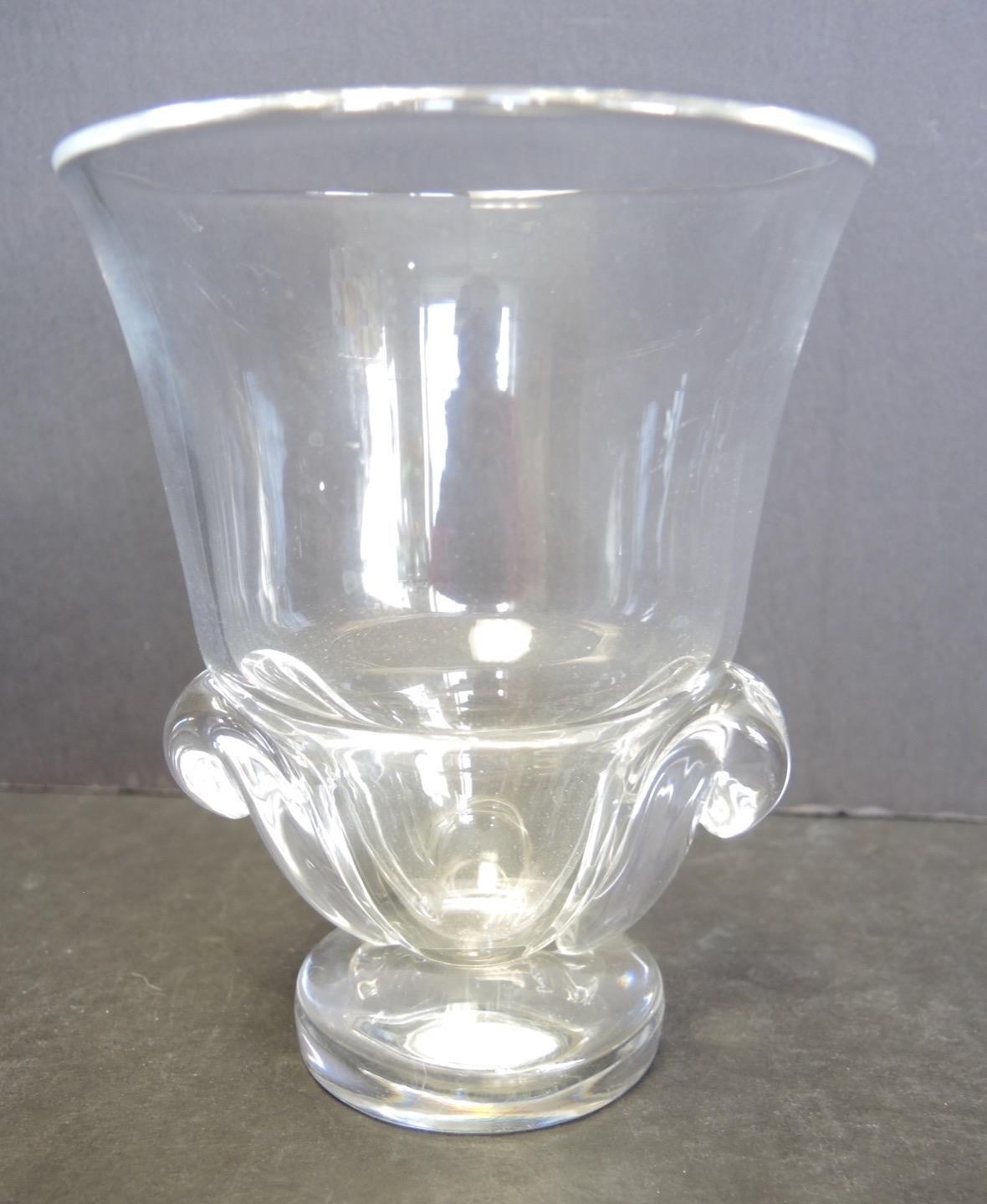 Vintage Steuben #7964 Vase With Scroll Base