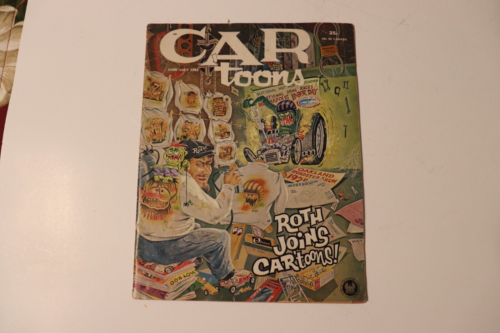 CARtoons #12 June July 1963 Peterson Magazine ED Big Dady ROTH Hot Rod DRAG