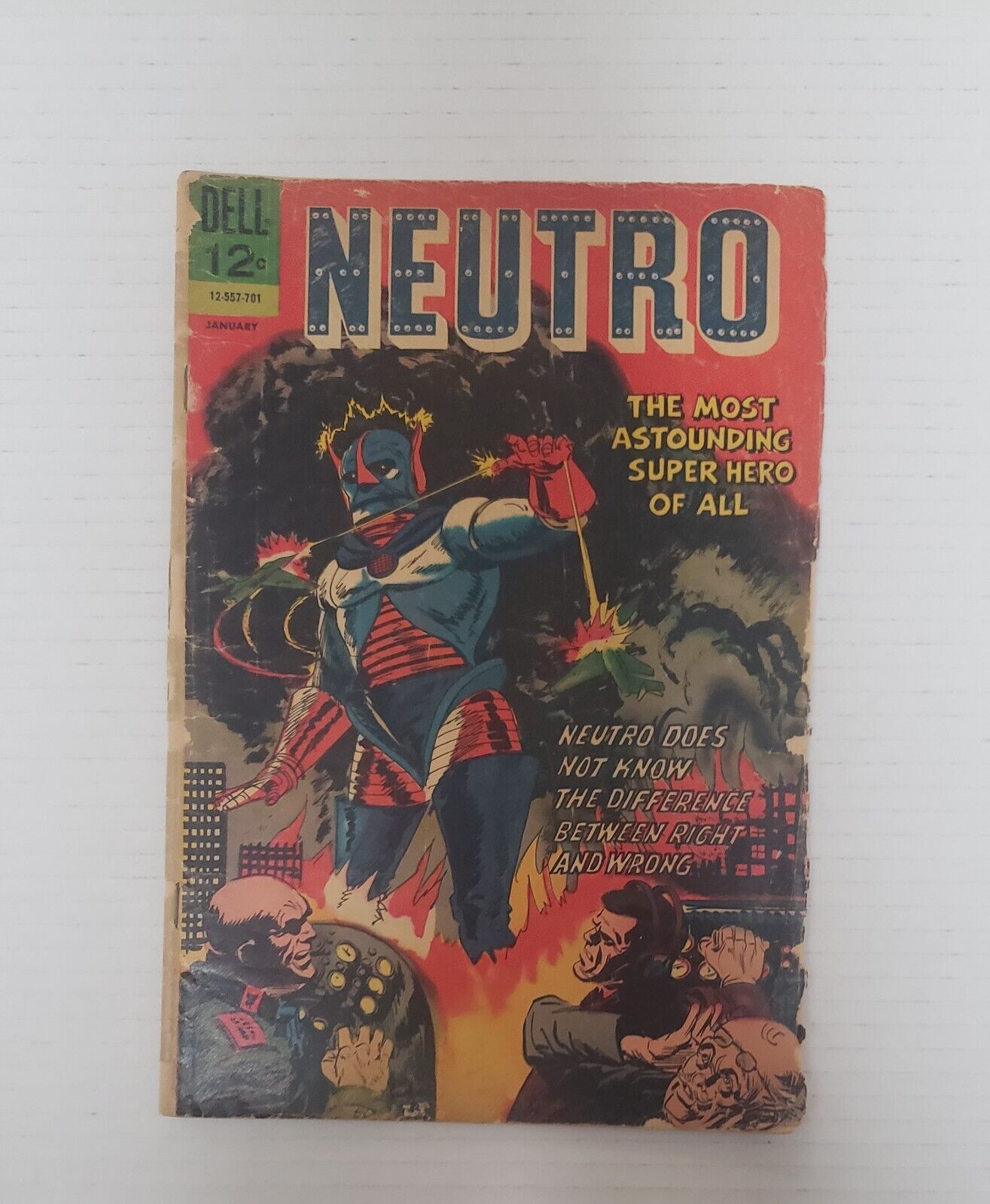 Neutro #1 Dell Comics Jan 1967 Vintage Superhero 12-557-701 Single Issue