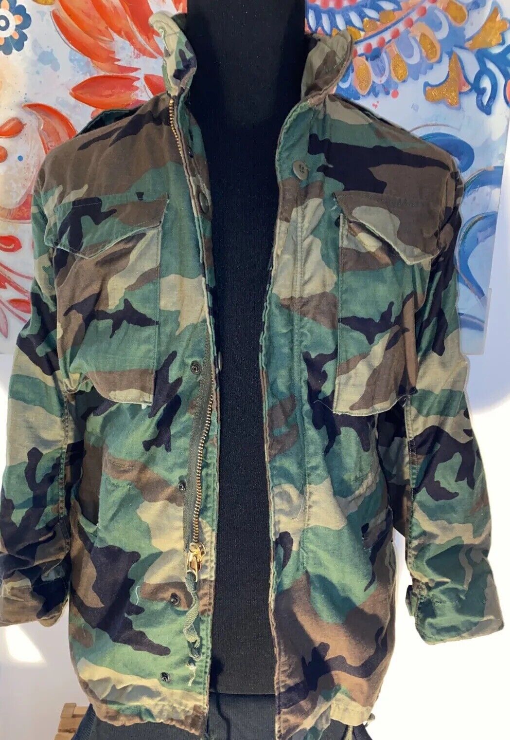 Authentic Camouflage Jacket, Small-Regular
