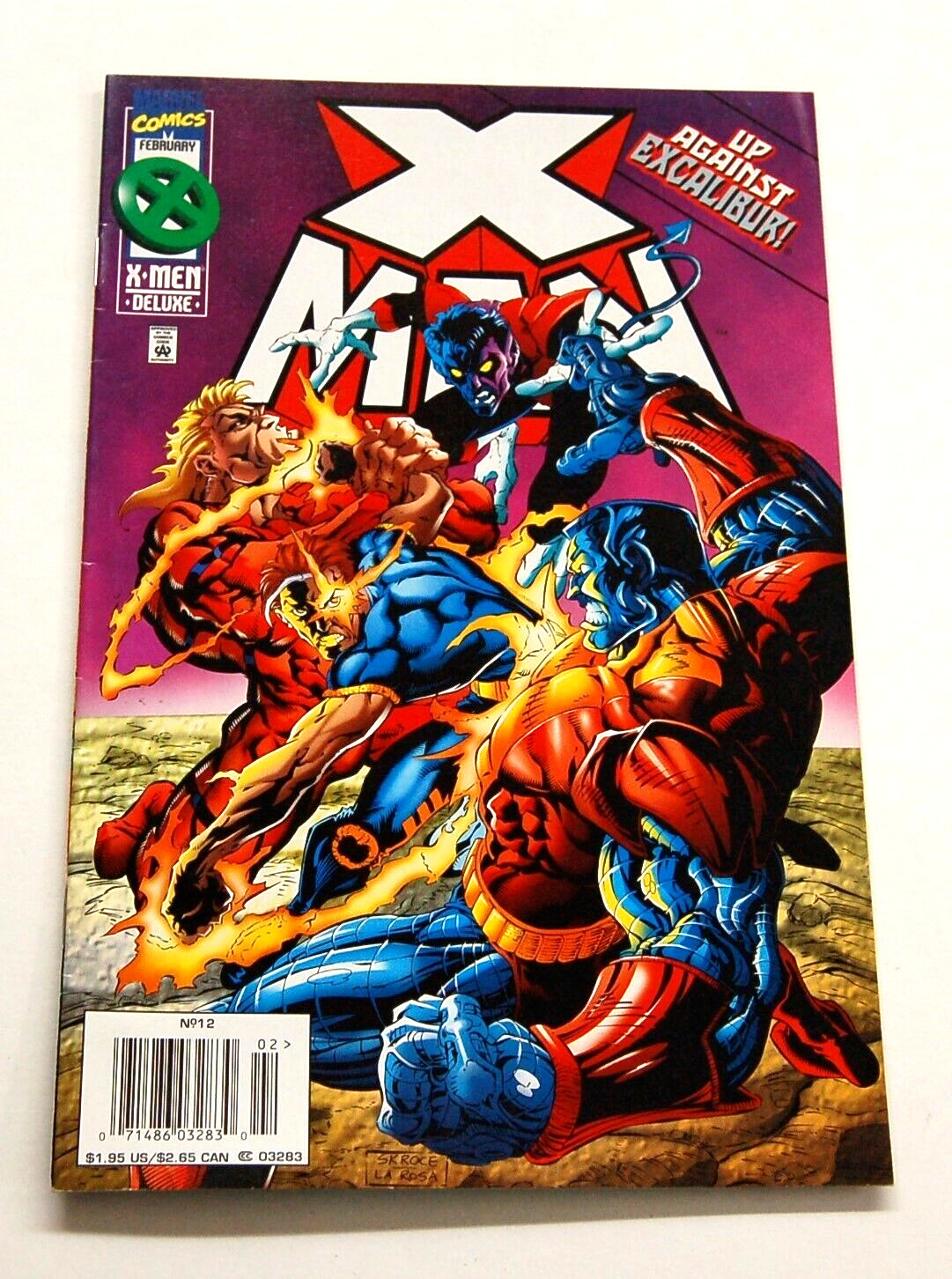 X-Men “Deluxe” #12 Feb. 1996 “Up Against Excalibur” Comic Book Marvel C146