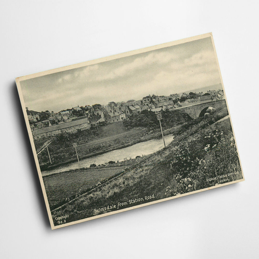 A4 PRINT - Vintage Scotland - Helmsdale from Station Road